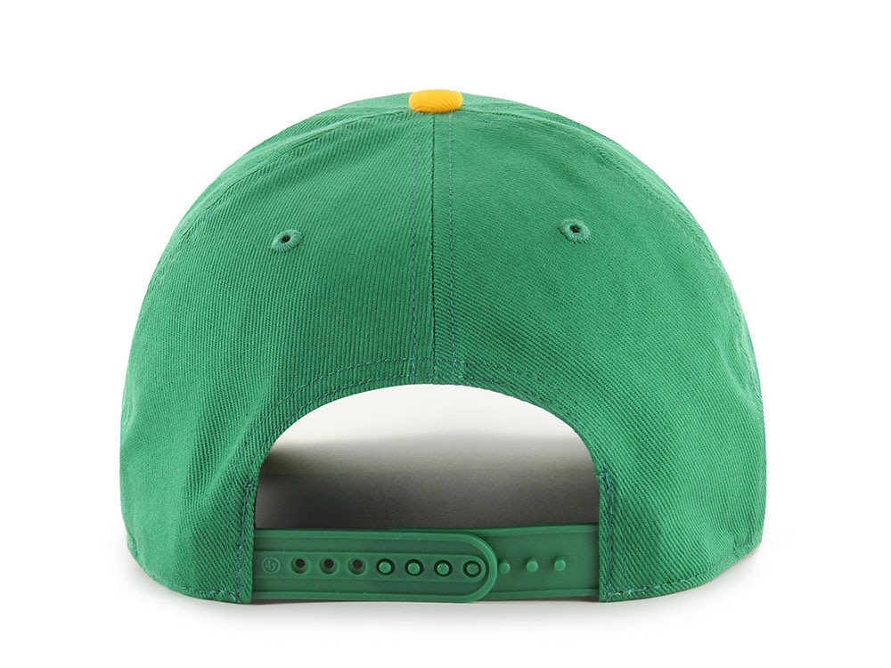47 Brand Oakland Athletics Cooperstown Golden Age Kelly Green Hitch Snapback Gorra
