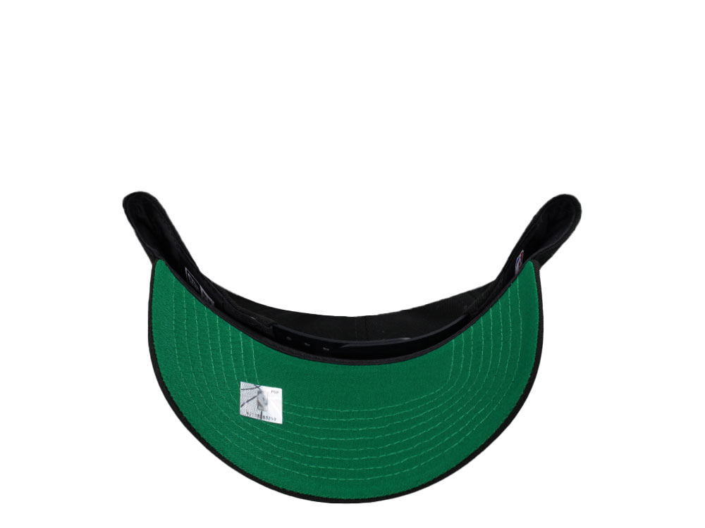 New Era Boston Celtics Black Throwback Edition 9Forty A Frame Snapback Gorra