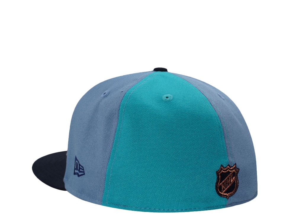 New Era Anaheim Ducks Stanley Cup 2003 Pinwheel Blue Two Tone Edition 59Fifty Fitted Gorra
