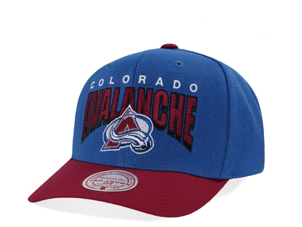 Mitchell & Ness Colorado Avalanche Pro Crown Fit Blue Snapback Gorra