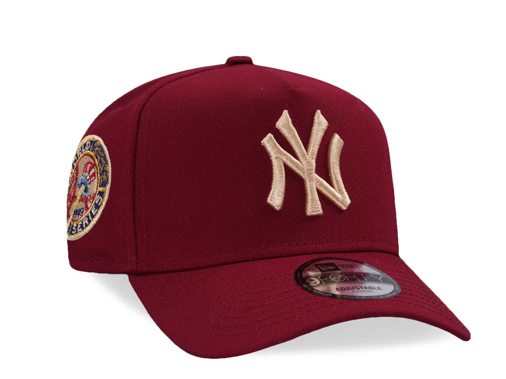 New Era New York Yankees World Series 1949 Cardinal Red Prime Edition 9Forty A Frame Snapback Gorra