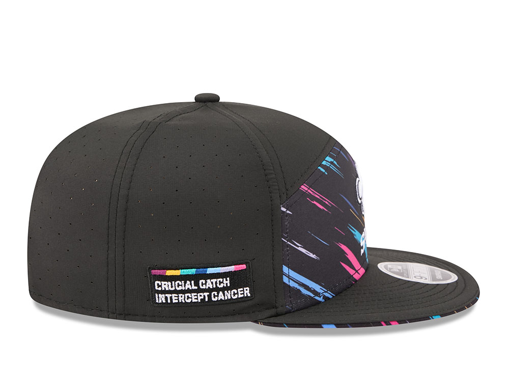 New Era New Orleans Saints Crucial Catch 2026 Black Edition 9Fifty Split Panel Snapback Gorra