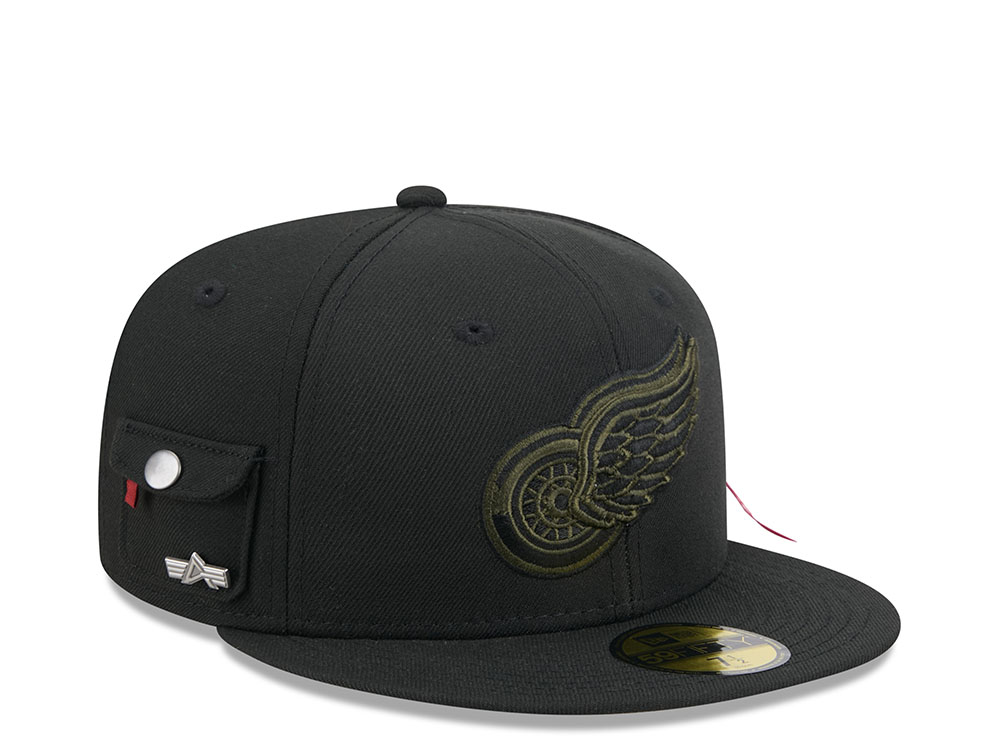 New Era Alpha Industries Detroit Red Wings Navy Prime Edition 59Fifty Fitted Gorra