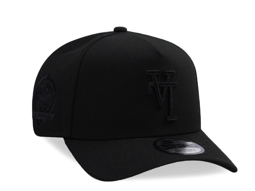 New Era Los Angeles Dodgers Black on Black Prime Edition 9Forty A Frame Snapback Gorra