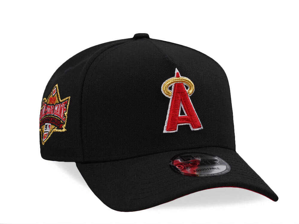 New Era California Angels All Star Game 1989 Black Prime Edition 9Forty A Frame Snapback Gorra