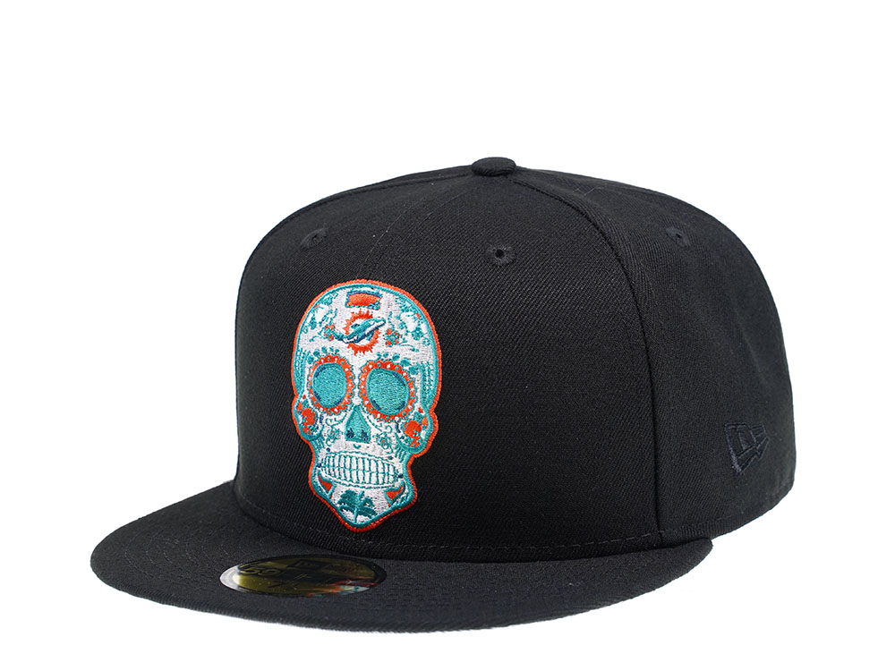 New Era Miami Dolphins Skull Edition 59Fifty Fitted Gorra