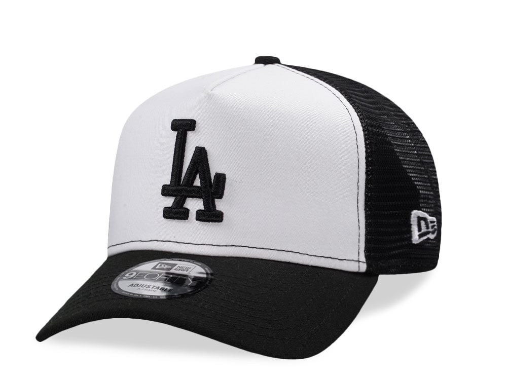 New Era Los Angeles Dodgers White Classic Edition 9Forty A Frame Trucker Snapback Gorra