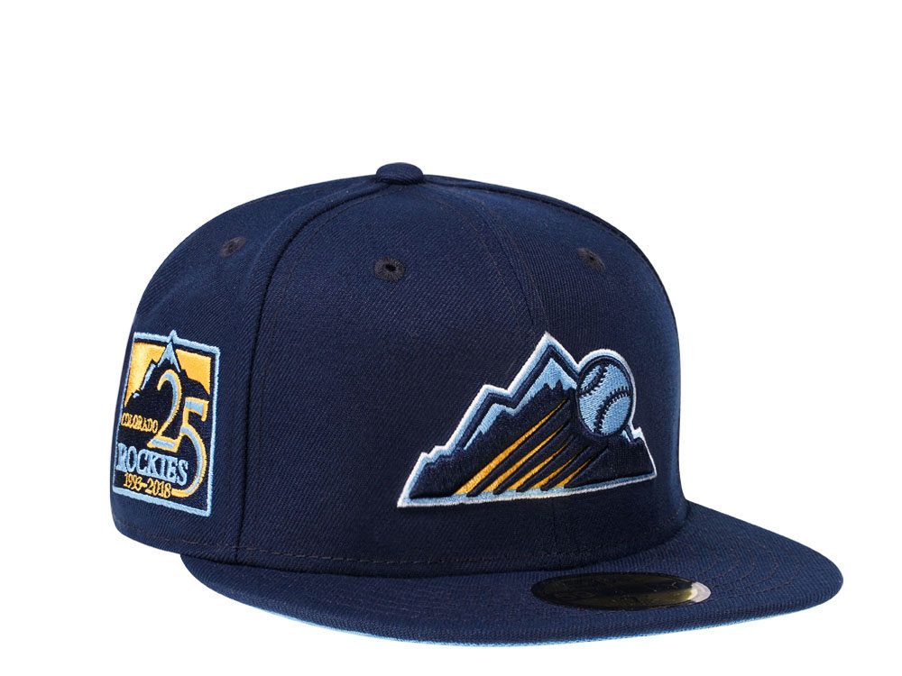 New Era Colorado Rockies 25th Anniversary Glacier Blue Edition 59Fifty Fitted Gorra