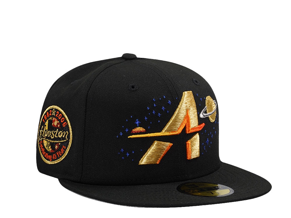 New Era Houston Astros 45th Anniversary Black Prime Edition 59Fifty Fitted Gorra