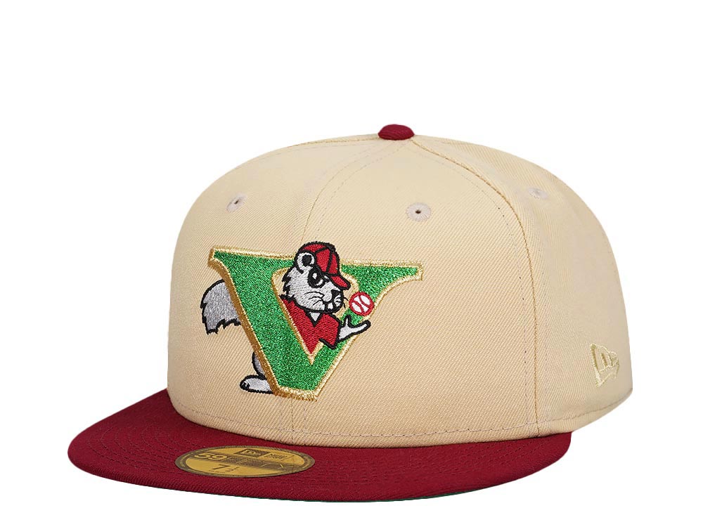 New Era Visalia Oaks Vegas Gold Metallic Two Tone Edition 59Fifty Fitted Gorra