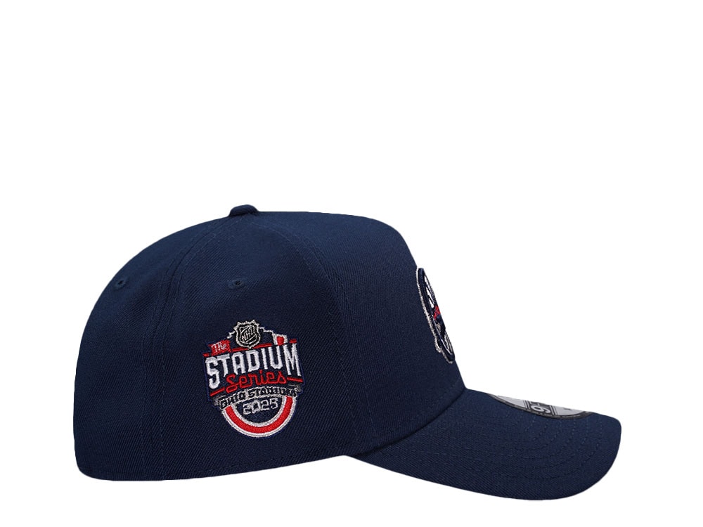New Era Columbus Blue Jackets Stadium Series 2025 Navy Prime Edition 9Forty A Frame Snapback Gorra