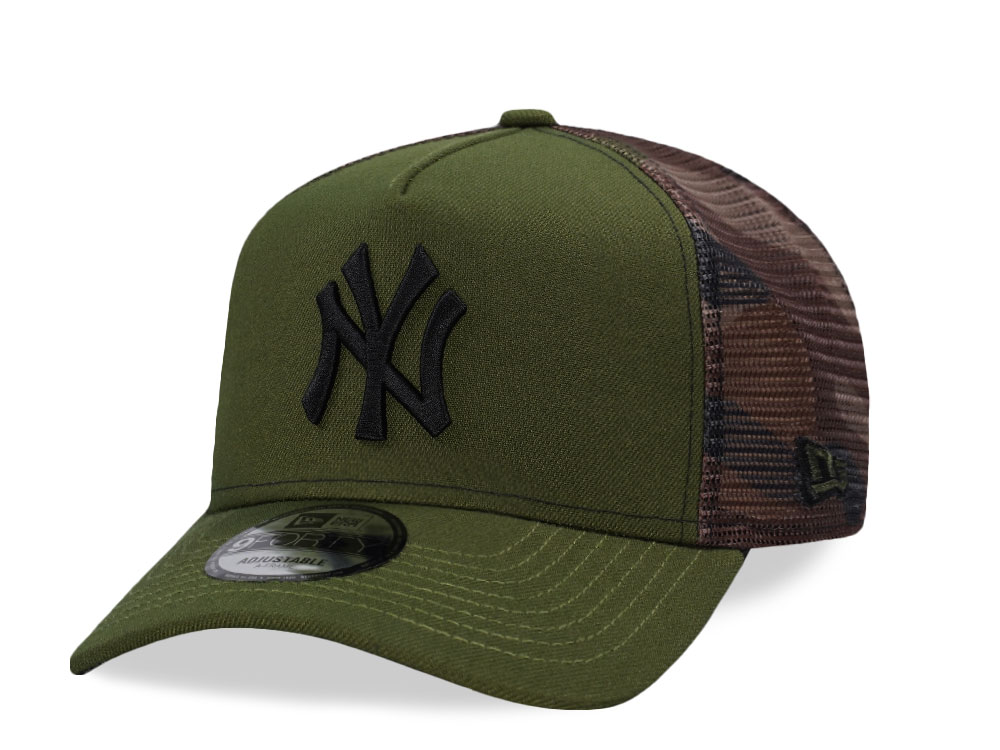 New Era New York Yankees Camo Prime Trucker Edition 9Forty A Frame Snapback Gorra