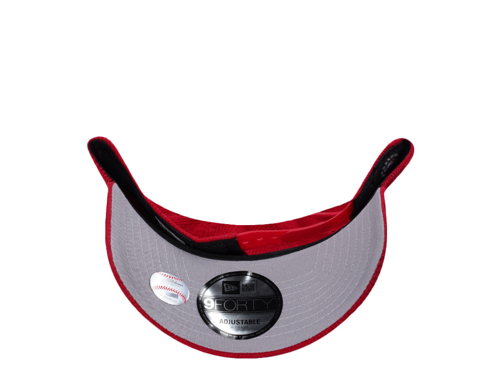 New Era Los Angeles Dodgers Japan Corduroy Scarlet Prime Edition 9Forty A Frame Snapback Gorra