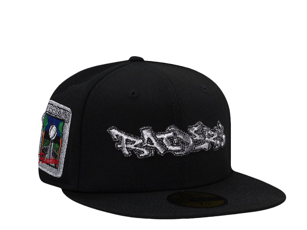 New Era Las Vegas Raiders Super Bowl XI Script Black Prime Edition 59Fifty Fitted Gorra
