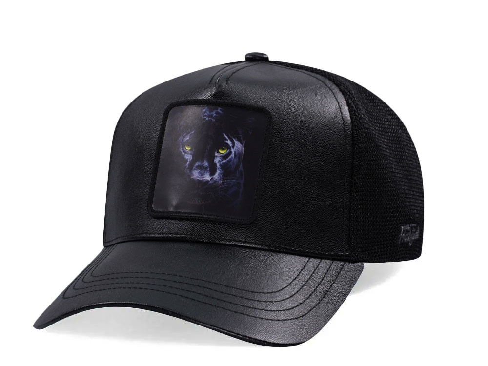 Hatfield Black Panther Black Trucker Snapback Gorra