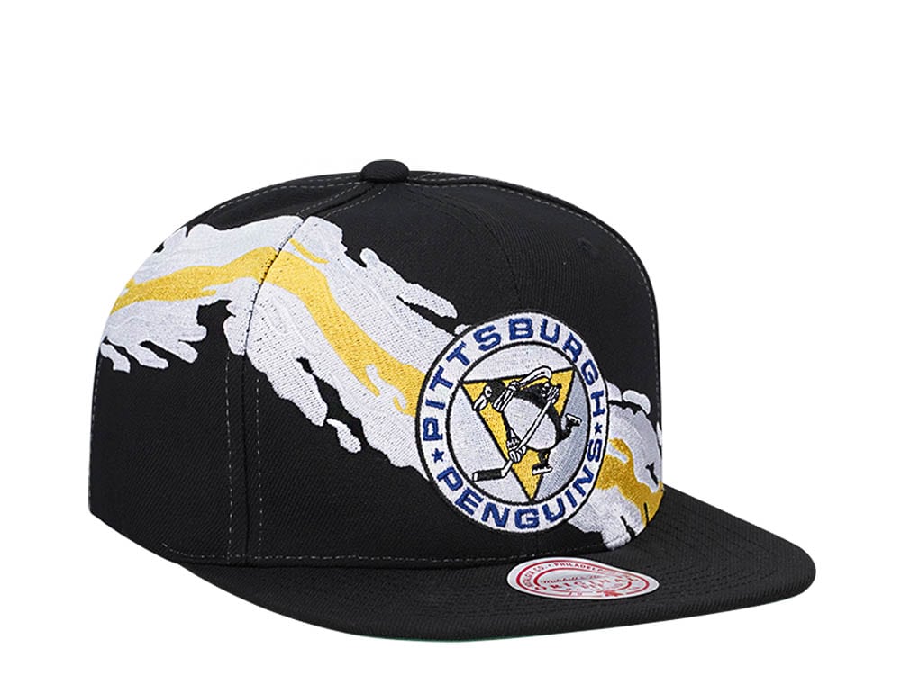 Mitchell & Ness Pittsburgh Penguins Vintage Paintbrush Snapback Gorra