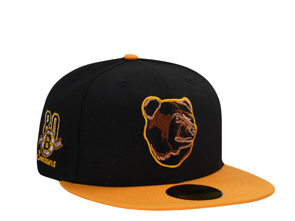 New Era Boston Bruins 80 Seasons Black Two Tone Edition 59Fifty Fitted Gorra