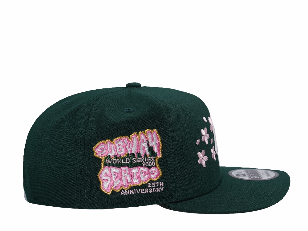 New Era New York Yankees Subway Series Sakura Dark Green Prime Edition 9Fifty A Frame Snapback Gorra
