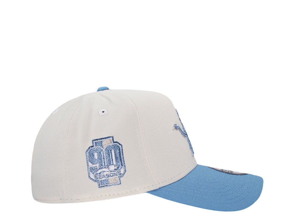 New Era Detroit Lions 90 Seasons Chrome Metallic Two Tone Edition 9Forty A Frame Snapback Gorra
