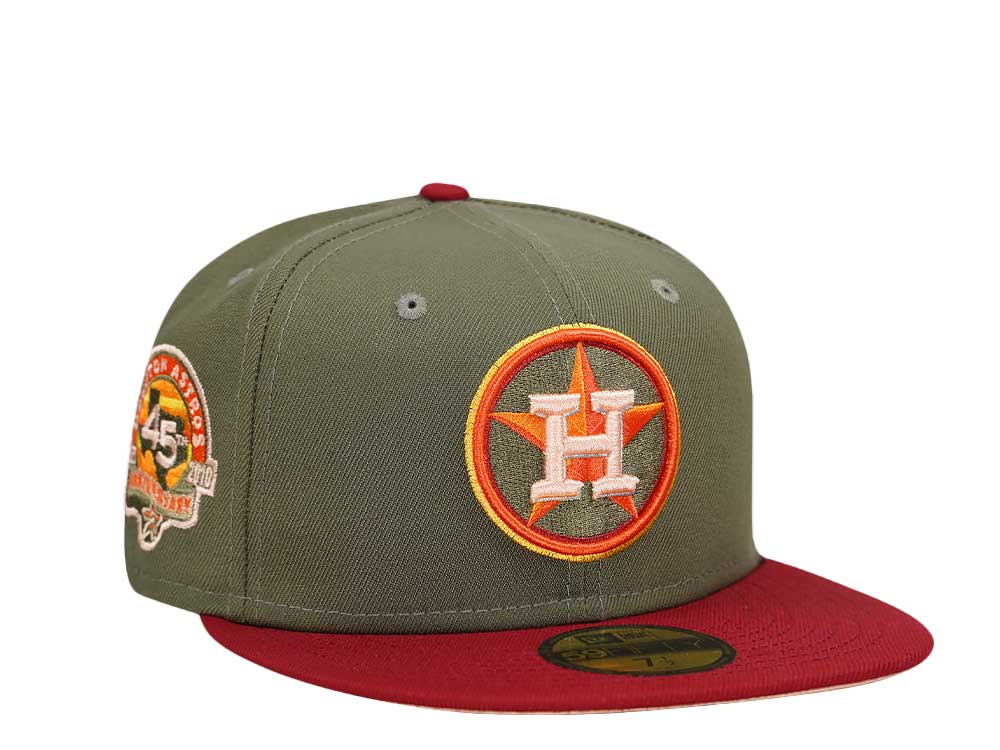 New Era Houston Astros 45th Anniversary Olive Two Tone Edition 59Fifty Fitted Gorra