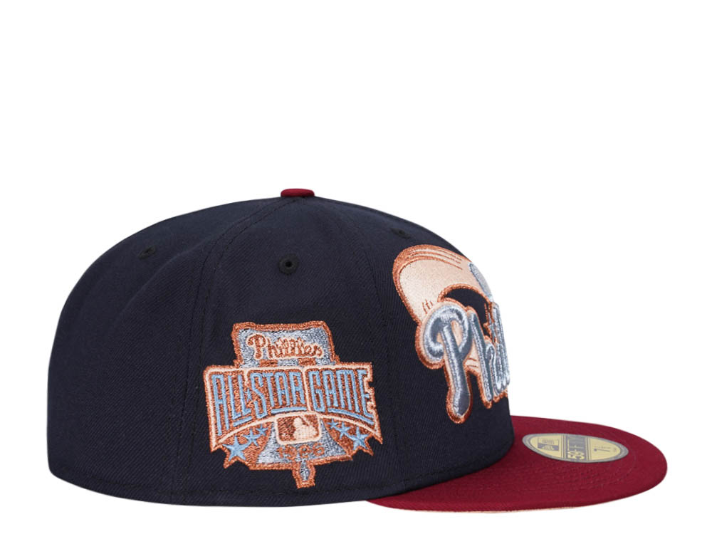 New Era Philadephia Phillies All Star Game 1996 Heavy Metallic Two Tone Edition 59Fifty Fitted Gorra