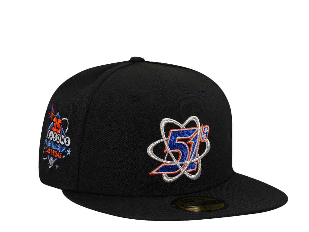 New Era Las Vegas 51s 35 Seasons Black Throwback Edition 59Fifty Fitted Gorra