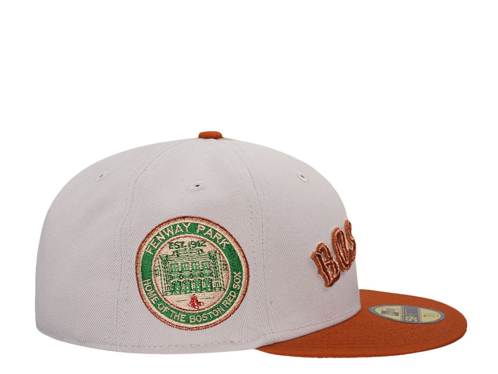 New Era Boston Red Sox Fenway Park Rusty Stone Two Tone Edition 59Fifty Fitted Gorra