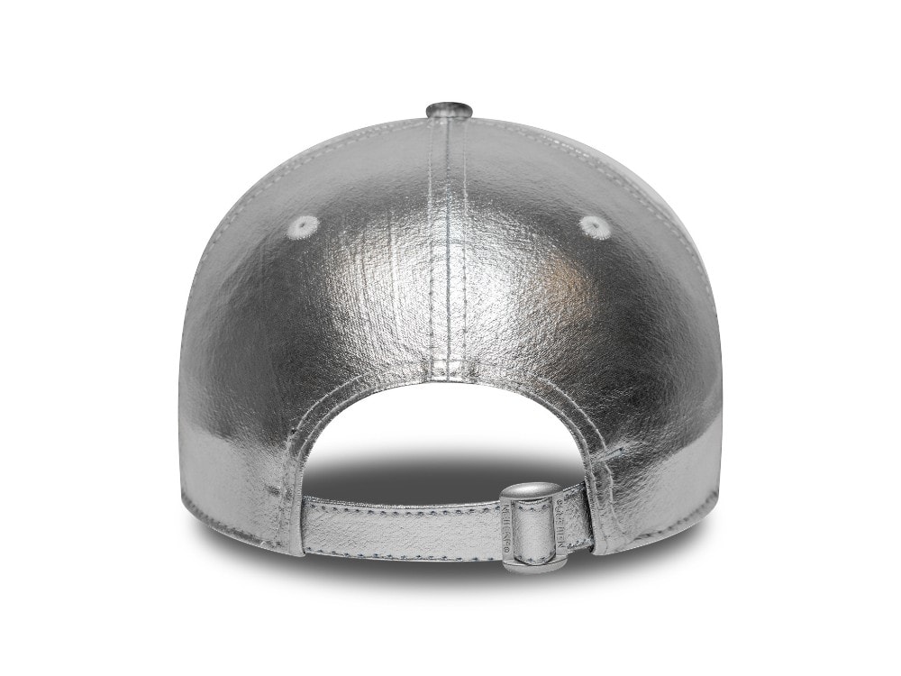 New Era New York Yankees Metallic Silver Womens 9Forty Strapback Gorra
