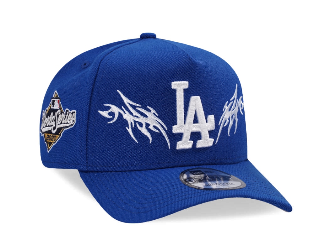 New Era Los Angeles Dodgers World Series 2025 Tribal Blue Prime Edition 9Forty A Frame Snapback Gorra
