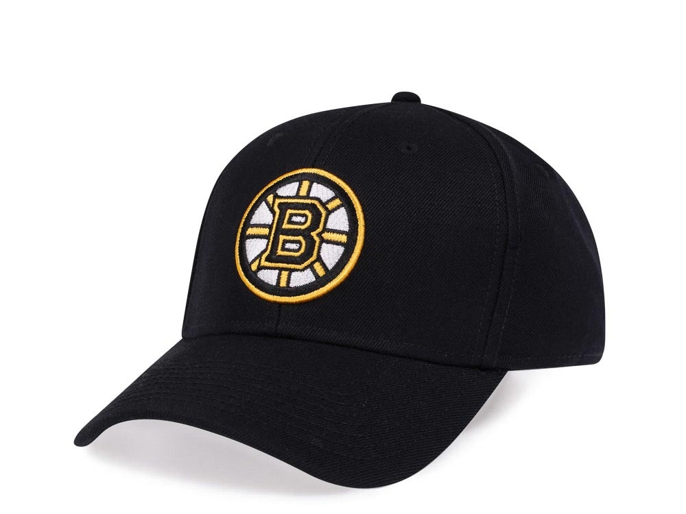 American Needle Boston Bruins Schwarz Stadium Curved Snapback Gorra