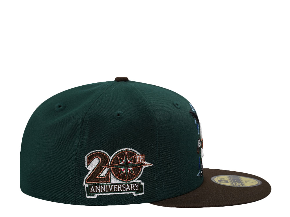 New Era Seattle Mariners 20th Anniversary Dark Green Two Tone Edition 59Fifty Fitted Gorra