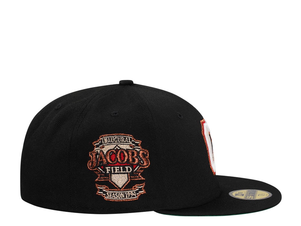 New Era Cleveland Indians Jacobs Field Black Throwback Edition 59Fifty Fitted Gorra