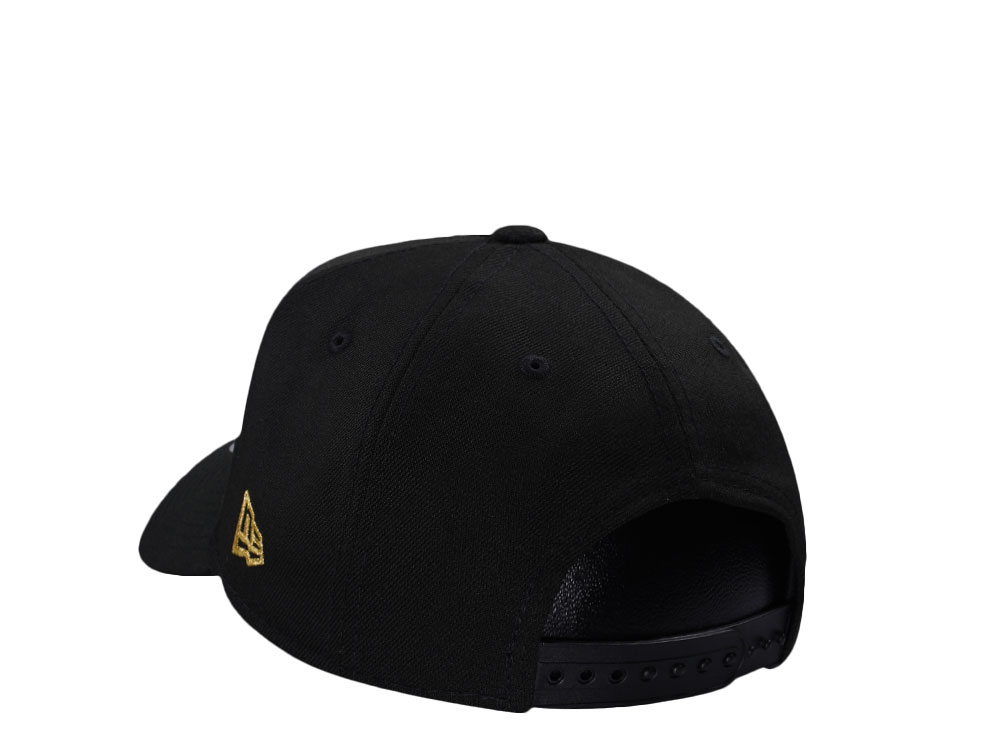 New Era Mexico Aztec Skull Warrior Metallic Black Prime Edition 9Forty A Frame Snapback Gorra