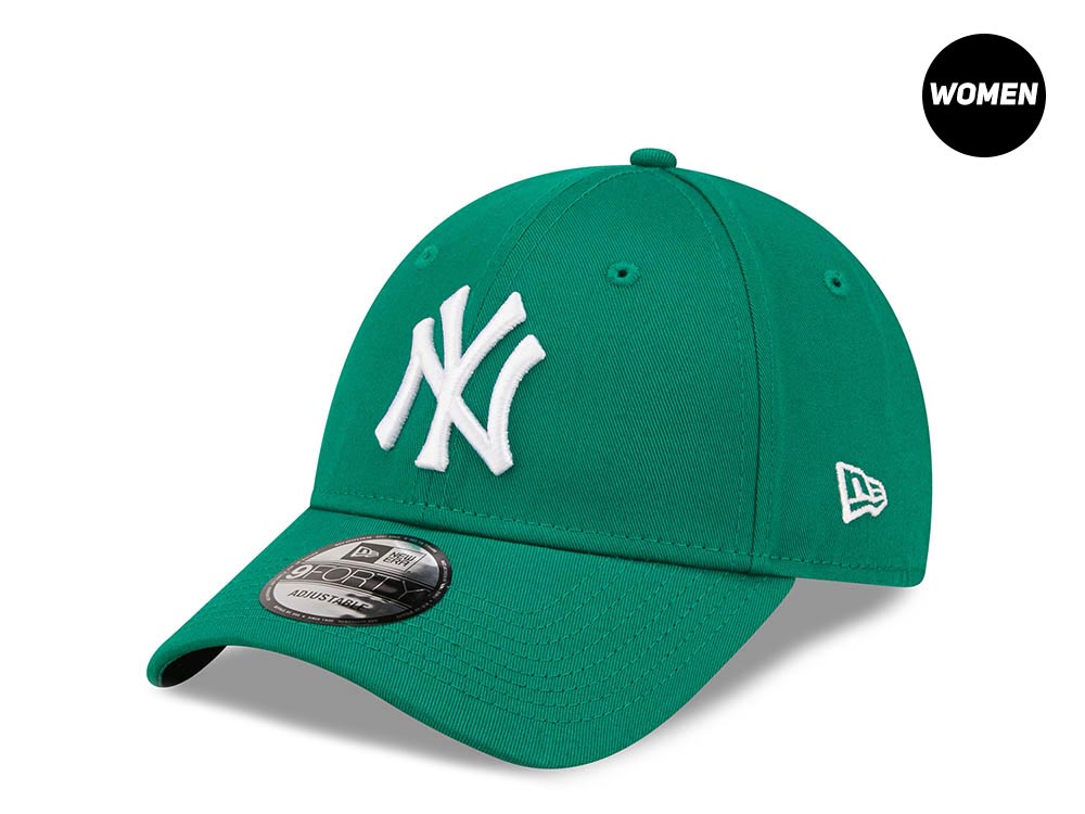 New Era New York Yankees Green Womens 9Forty Strapback Gorra