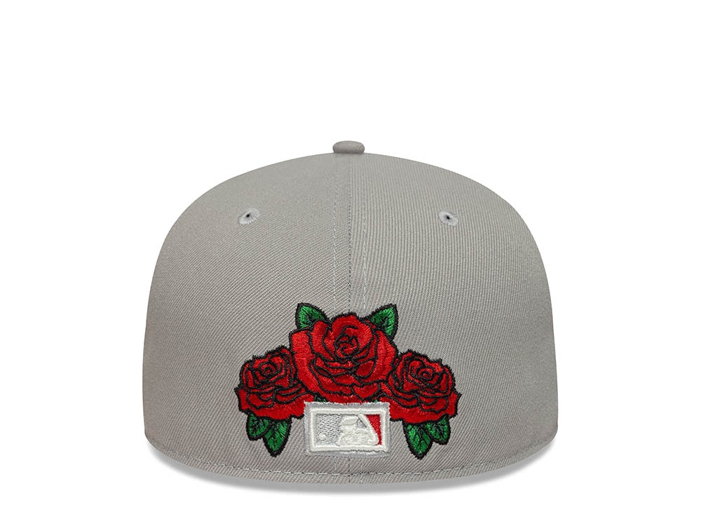 New Era Los Angeles Dodgers World Championship 1955 Floral Gray Prime Edition 59Fifty Fitted Gorra