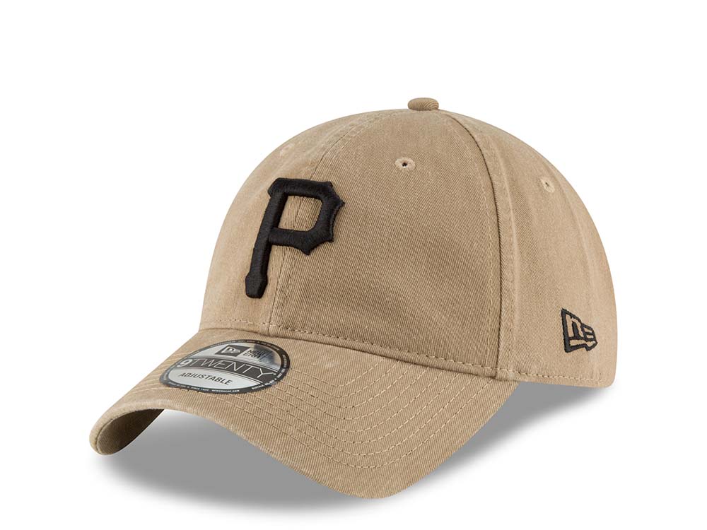 New Era Pittsburgh Pirates Khaki Core Classic 9Twenty Strapback Gorra