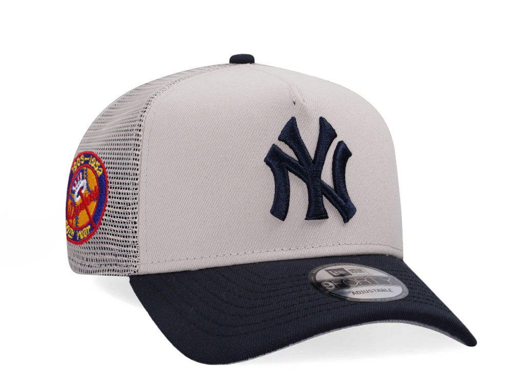 New Era New York Yankees 50th Anniversary Chrome Two Tone Edition 9Forty A Frame Trucker Snapback Gorra