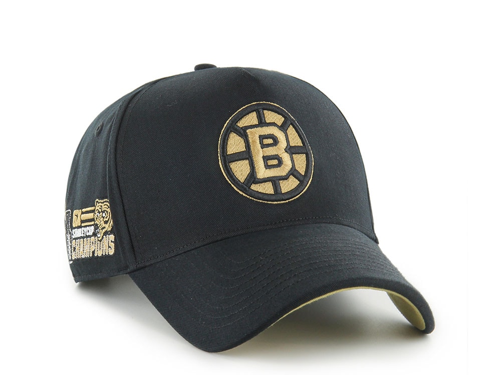 47Brand Boston Bruins Stanley Black Sure Shot Edition MVP Snapback Gorra