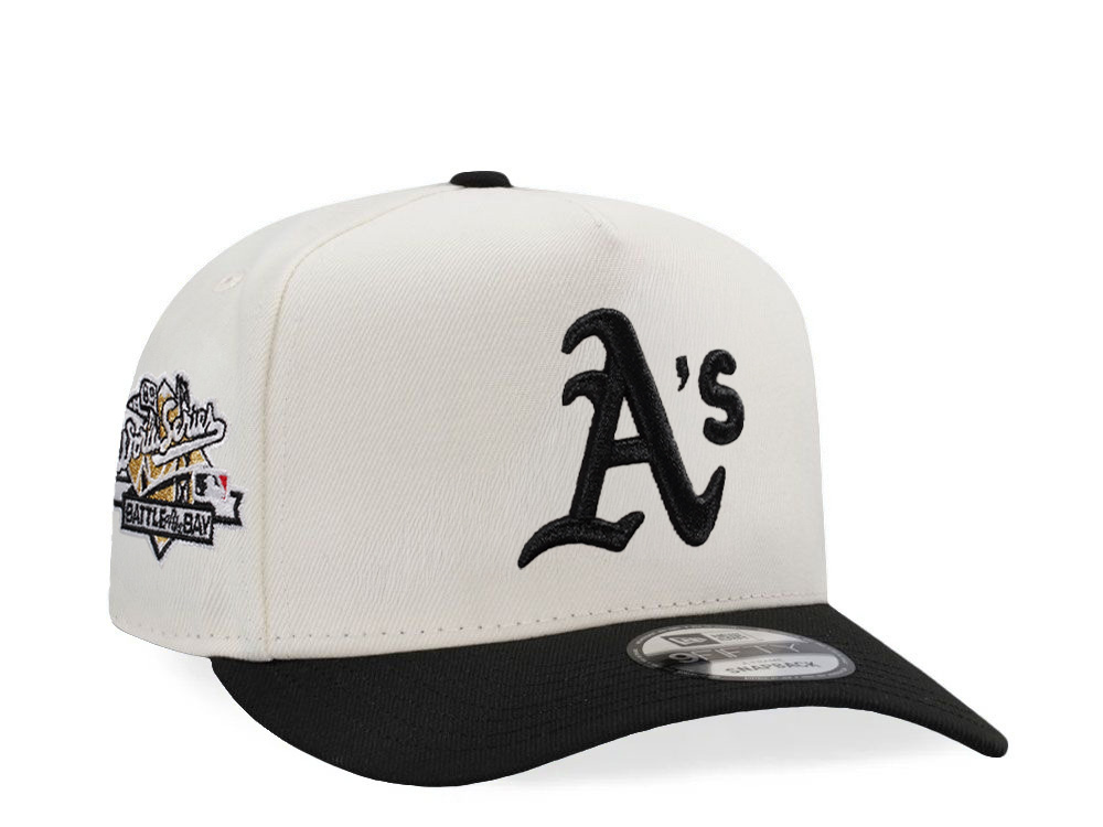New Era Oakland Athletics World Series 1989 Chrome Two Tone Edition 9Fifty A Frame Snapback Gorra