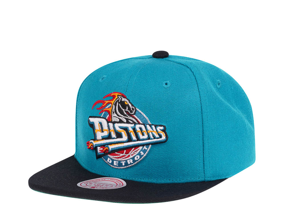 Mitchell & Ness Detroit Pistons Team Two Tone Hardwood Classics Snapback Gorra