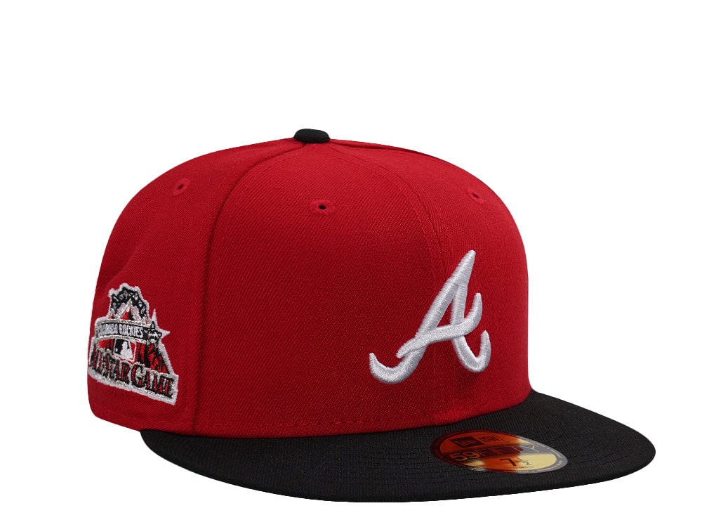 New Era Atlanta Braves All Star Game 1998 Scarlet Two Tone Edition 59Fifty Fitted Gorra