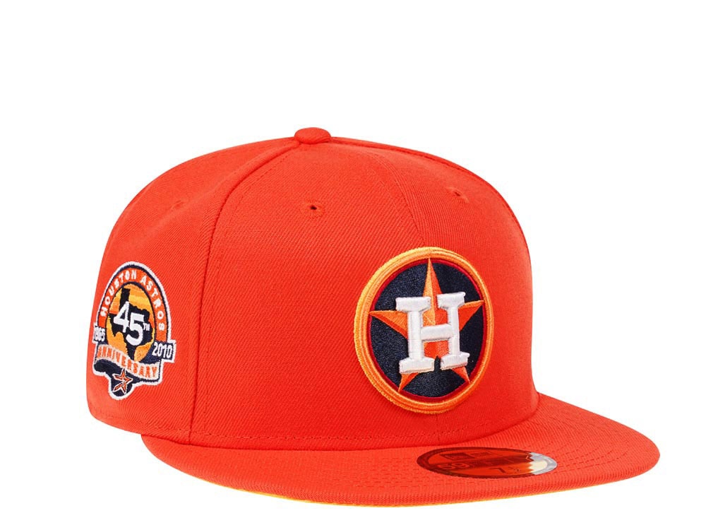 New Era Houston Astros Houston Astros 45th Anniversary Flash Orange Edition 59Fifty Fitted Gorra