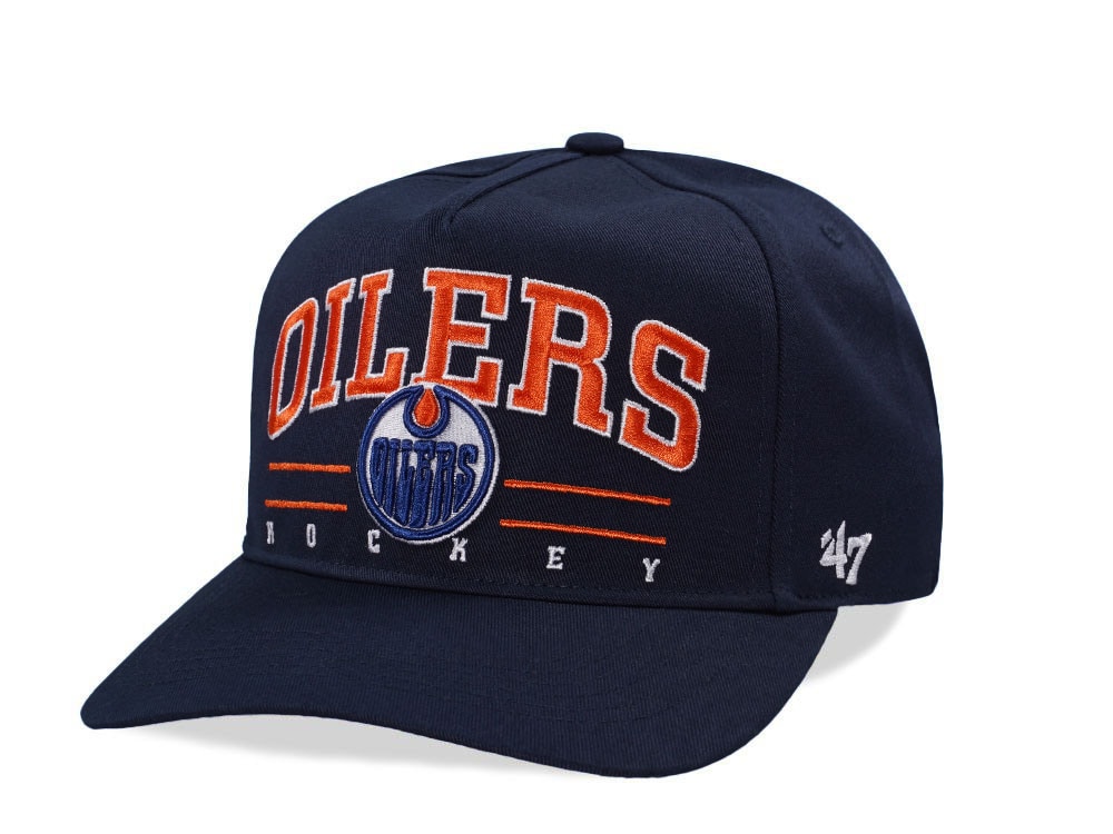 47Brand Edmonton Oilers Navy Hitch Edition Snapback Gorra