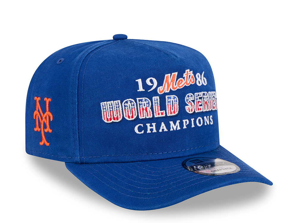 New Era New York Mets World Series Champions 1986 Historic Blue Edition 9Fifty A Frame Snapback Gorra
