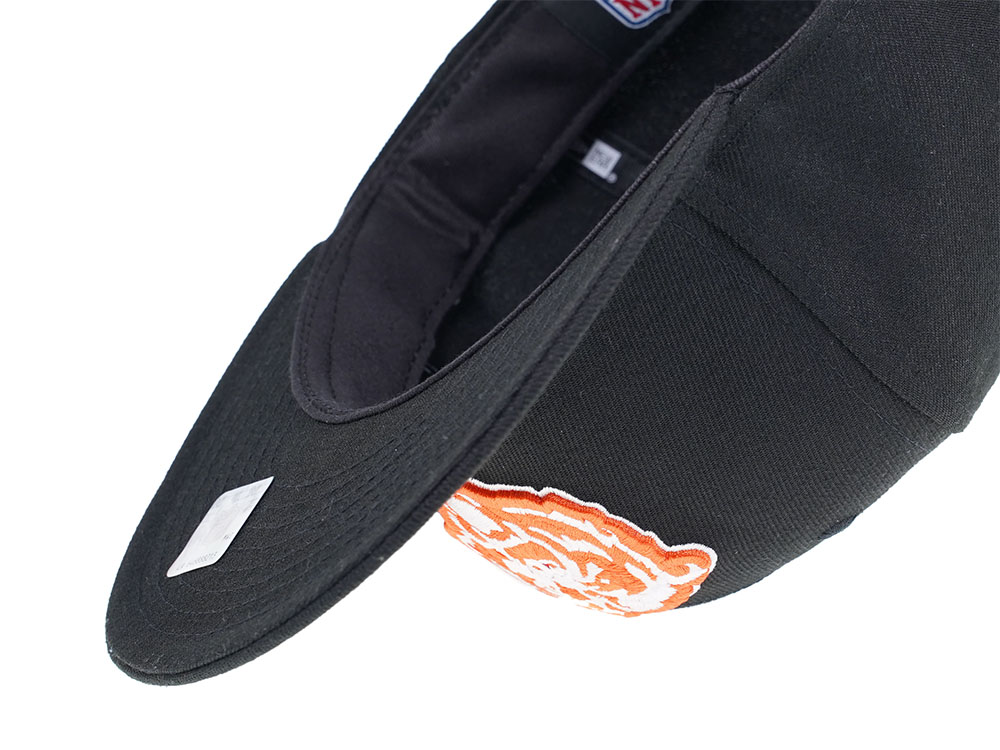NEW ERA CHICAGO BEARS BLACK AND ORANGE 59FIFTY FITTED CAP