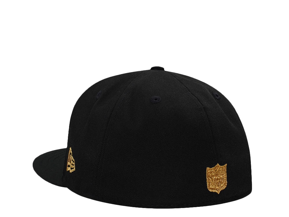 New Era Tampa Bay Buccaneers Super Bowl Champions 2023 Black 24k Edition 59Fifty Fitted Gorra