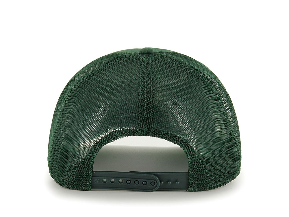 47Brand Oakland Athletics Dark Green World Series Chanpions Patch Edition Trucker Hitch Snapback Gorra