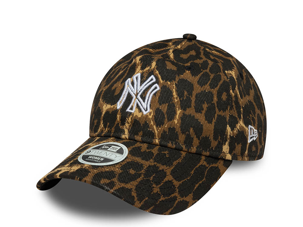 New Era New York Yankees Leopard Print Womens 9Twenty Strapback Gorra