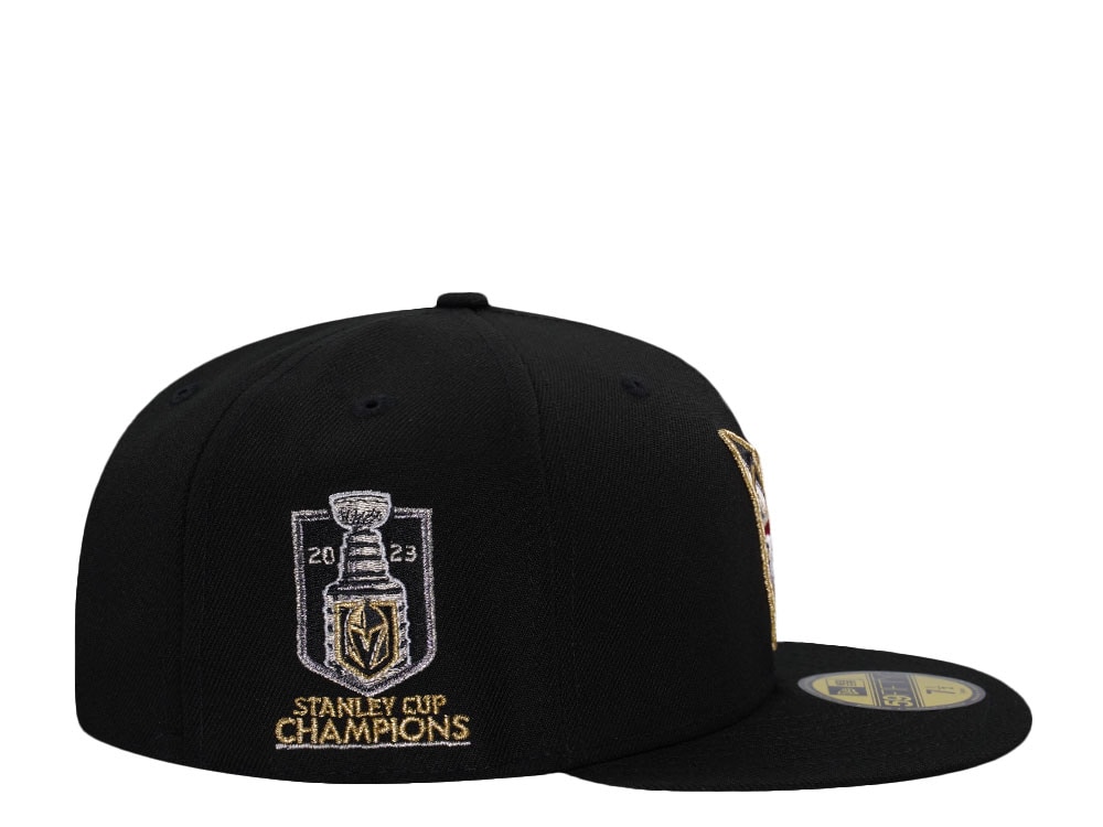 New Era Vegas Golden Knights Stanley Cup Champions Black Metallic Prime Edition 59Fifty Fitted Gorra