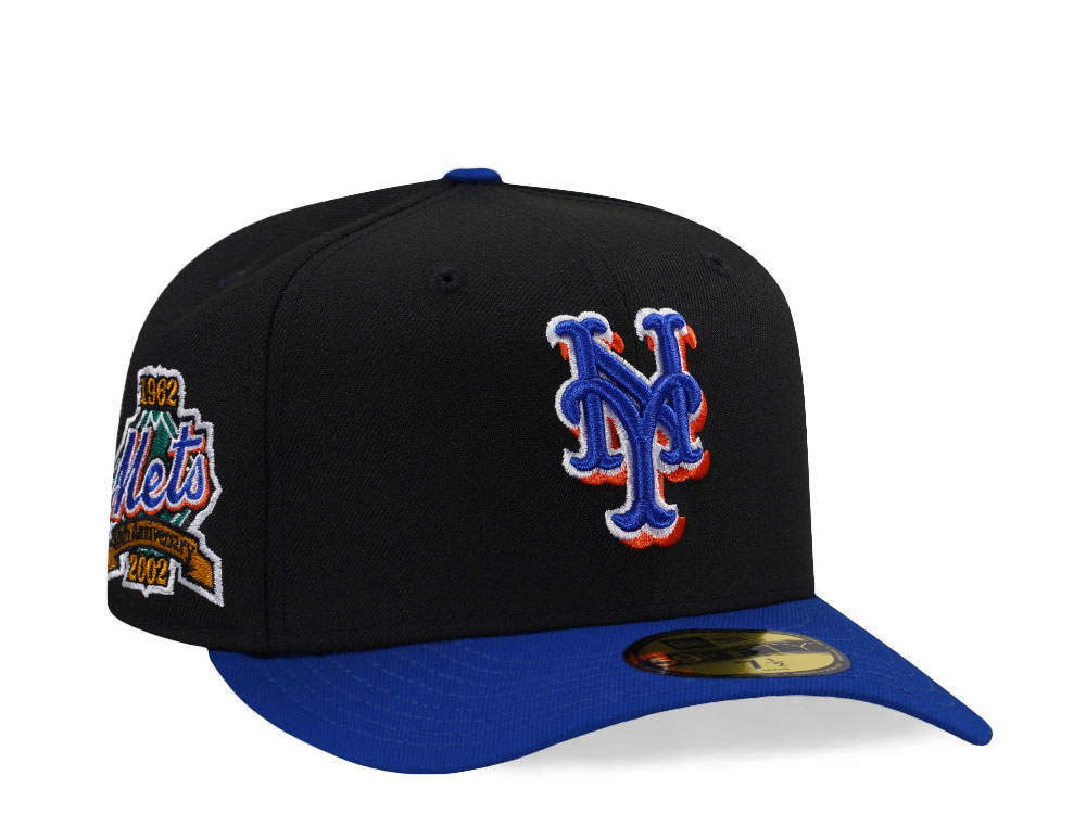 New Era New York Mets World Series 1962 Black Two Tone Edition 59Fifty Pre Curved Fitted Gorra